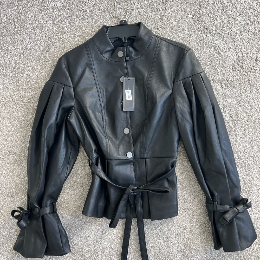 BCBG leather jacket